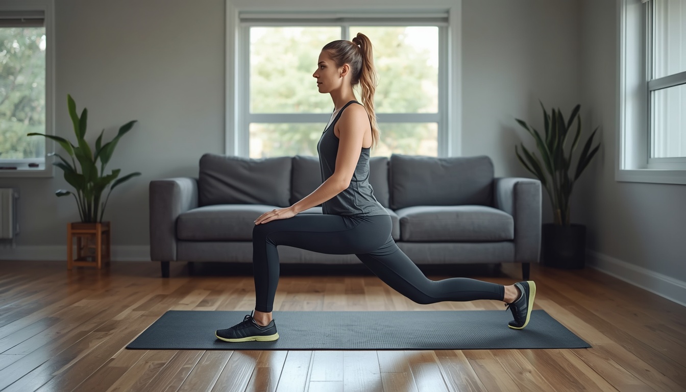 Vorpalonwlixarun home workout lunge session
